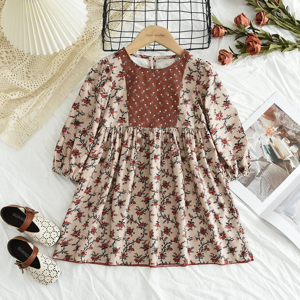 Bear Leader New Autumn Girls Dress 2-8 Years