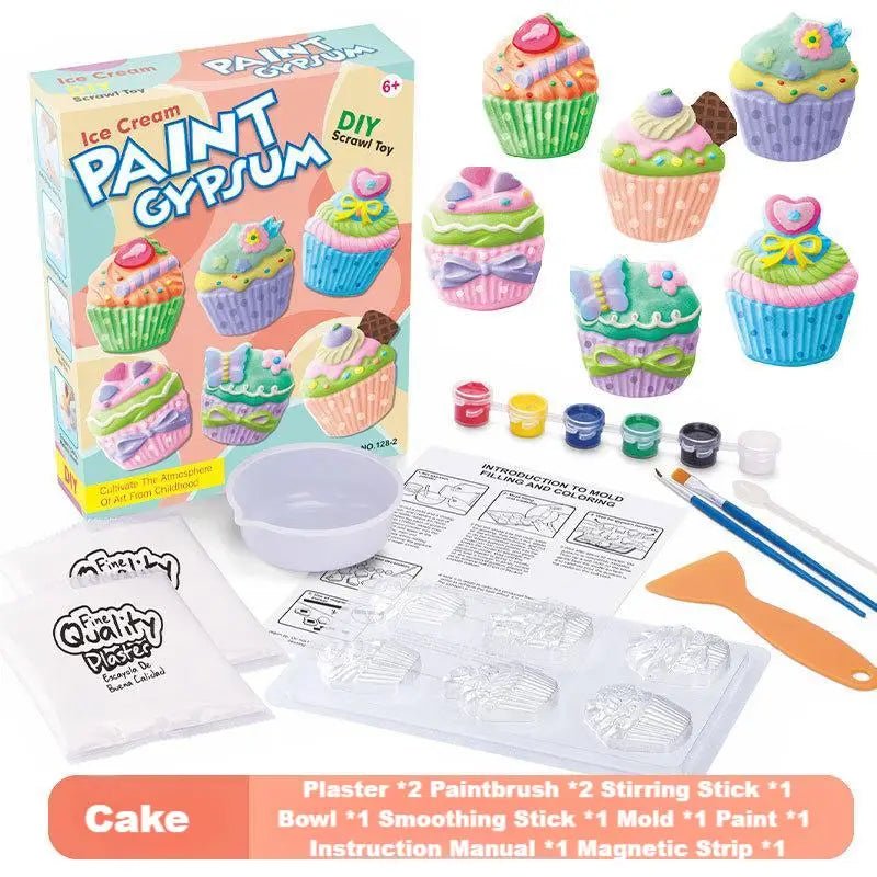 DIY Plaster Doll Painting Kit – Arts & Crafts Set for Kids