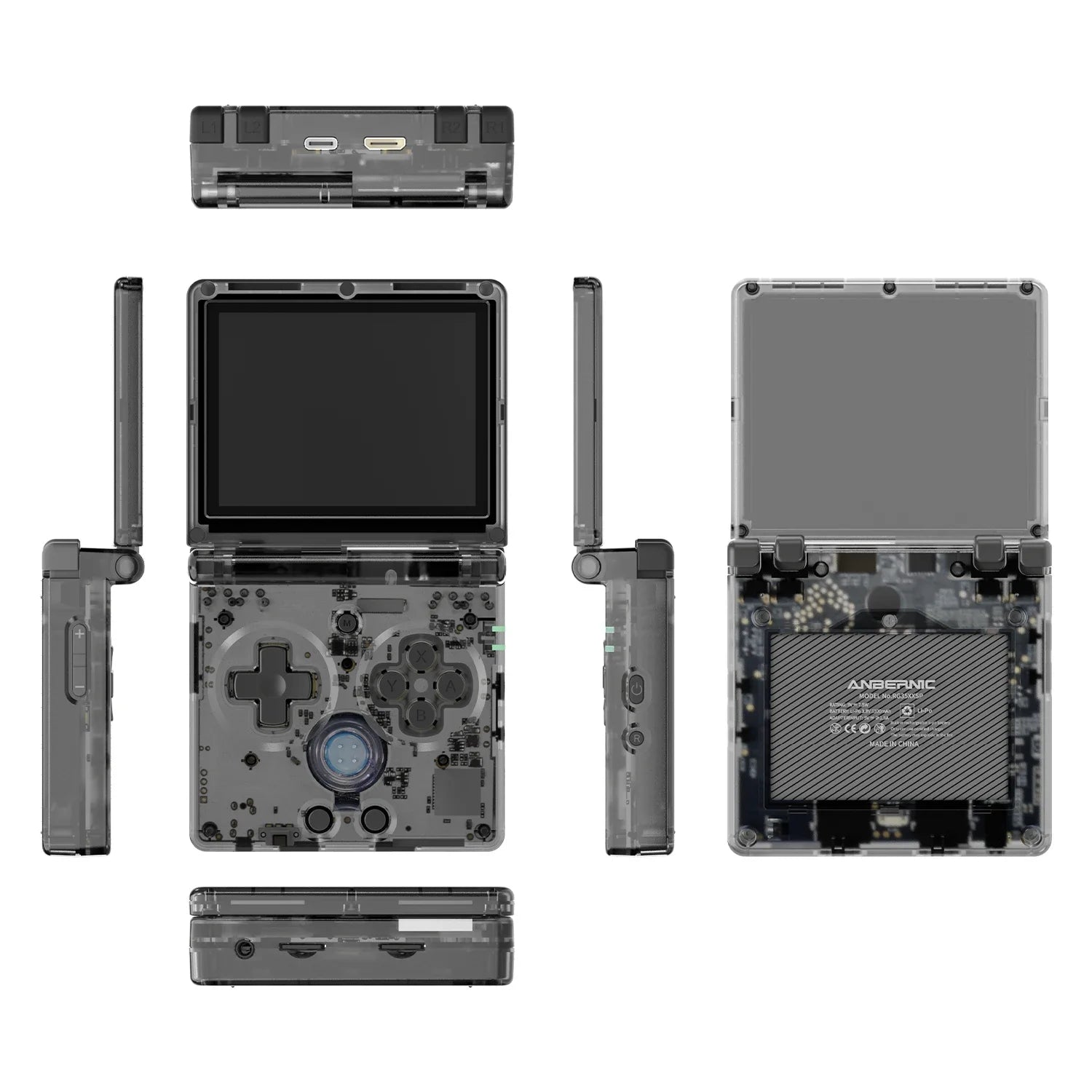 ANBERNIC RG35XXSP Flip Game Console – 3.5" IPS Screen