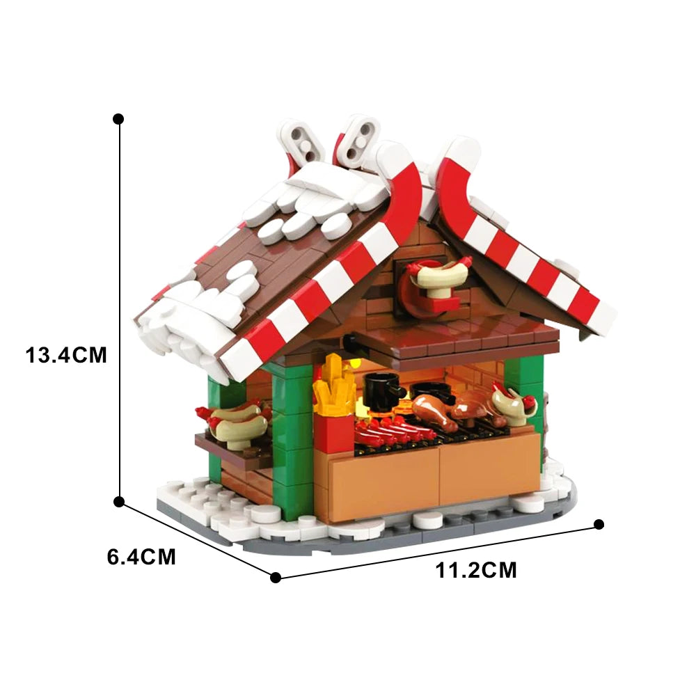 Christmas BBQ MOC Building Blocks – Grill Toy Set