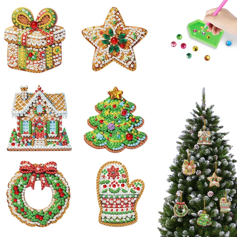 DIY 2D Diamond Art Kit – Flat Hanging Pendant Decoration