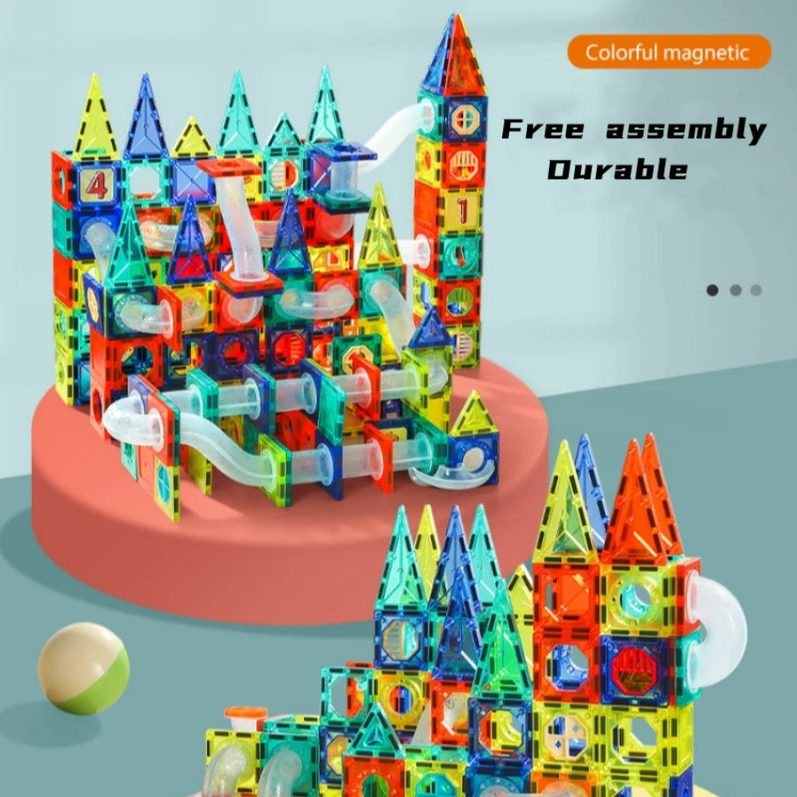 73PCS Magnetic Pipe Building Blocks – Educational Playset for Kids