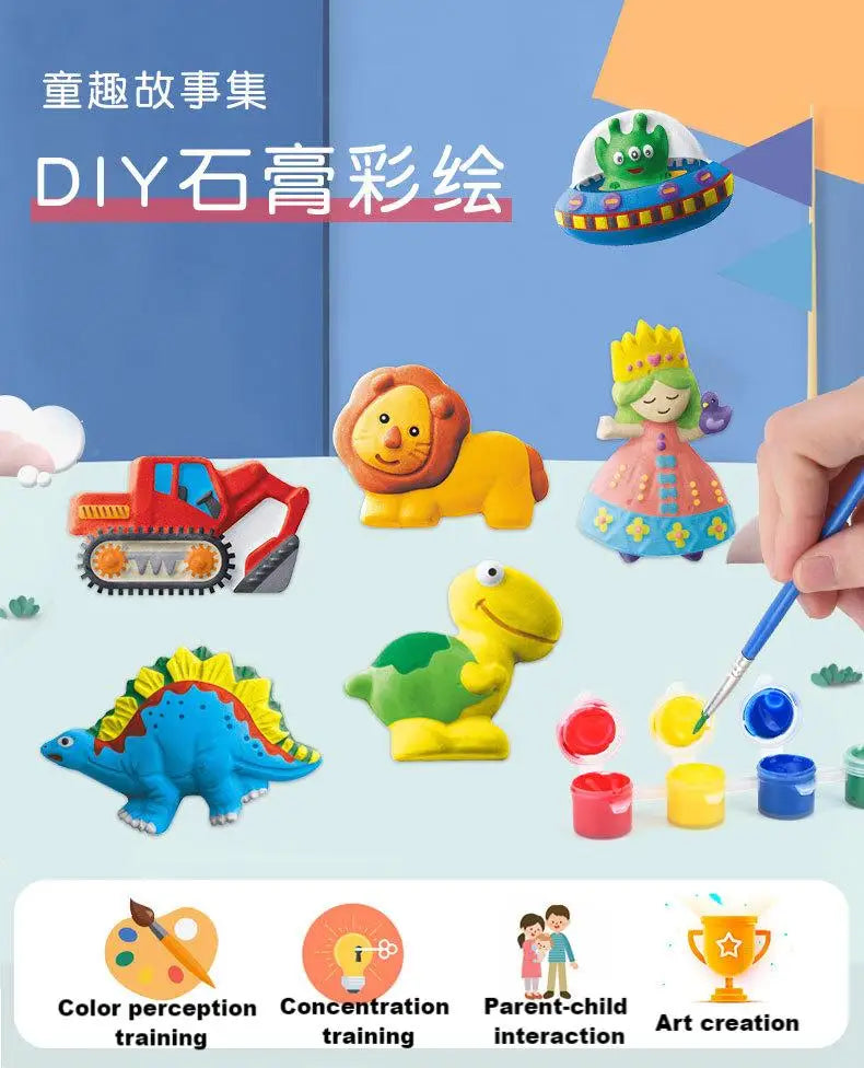 DIY Plaster Doll Painting Kit – Arts & Crafts Set for Kids